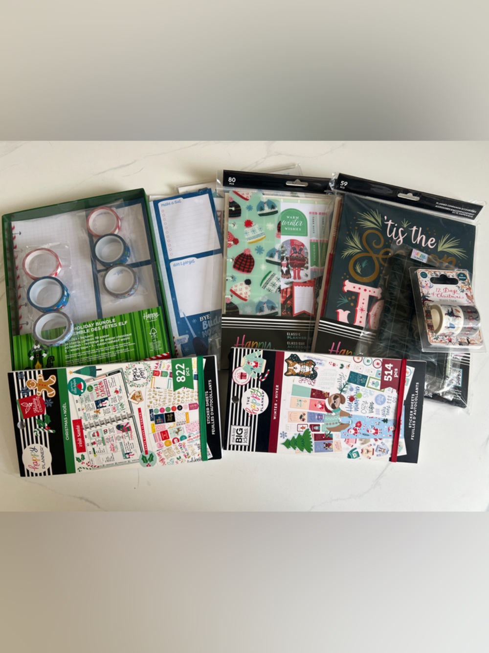 Happy Planner Elf Christmas Winter planner stickers